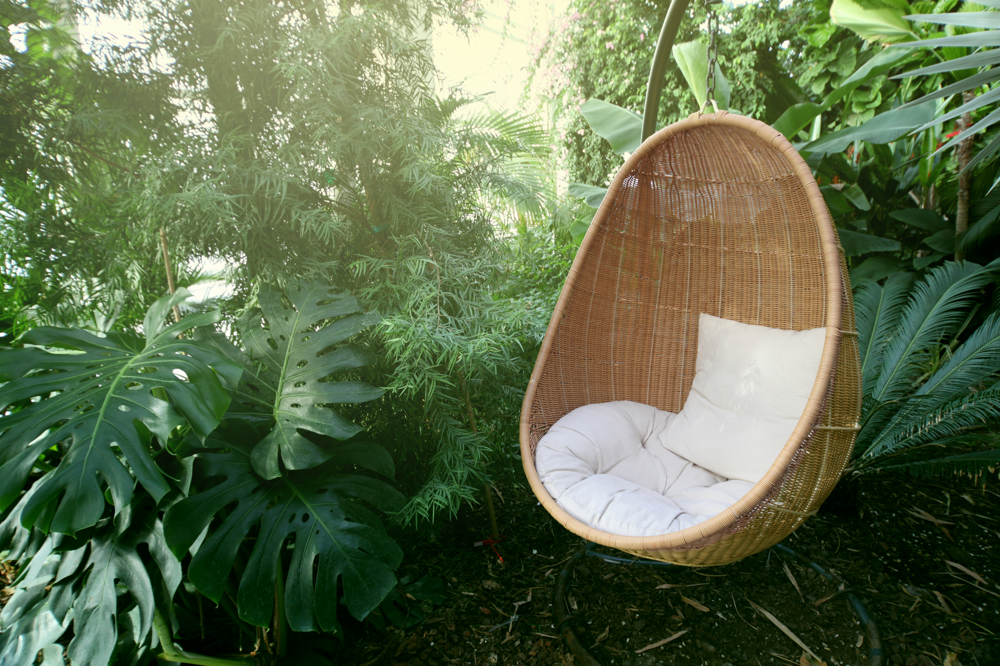 Viseči stoli za še bolj luksuzen občutek na vašem vrtu